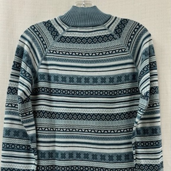 Eddie Bauer Fair Isle 1/2-zip -NWT-Medium - Picture 3 of 4